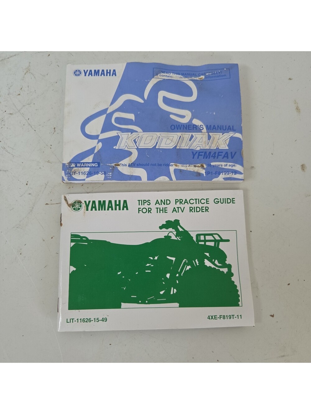 Yamaha Kodiak YFM4FAV Owner's Manual & Tips Guide 2006 Kodiak 450 1P1-F8199-12